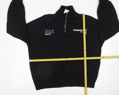 Womens UK Size 12 Bershka Black Pullover Sweatshirt