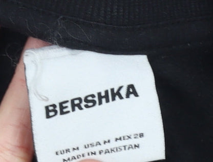 Womens UK Size 12 Bershka Black Pullover Sweatshirt