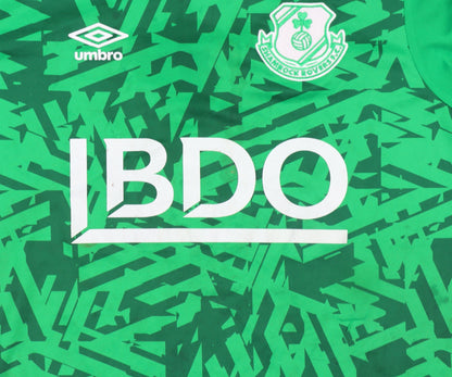 Umbro Boys Green Shamrock Rovers Football Jersey T-Shirt 12 Years