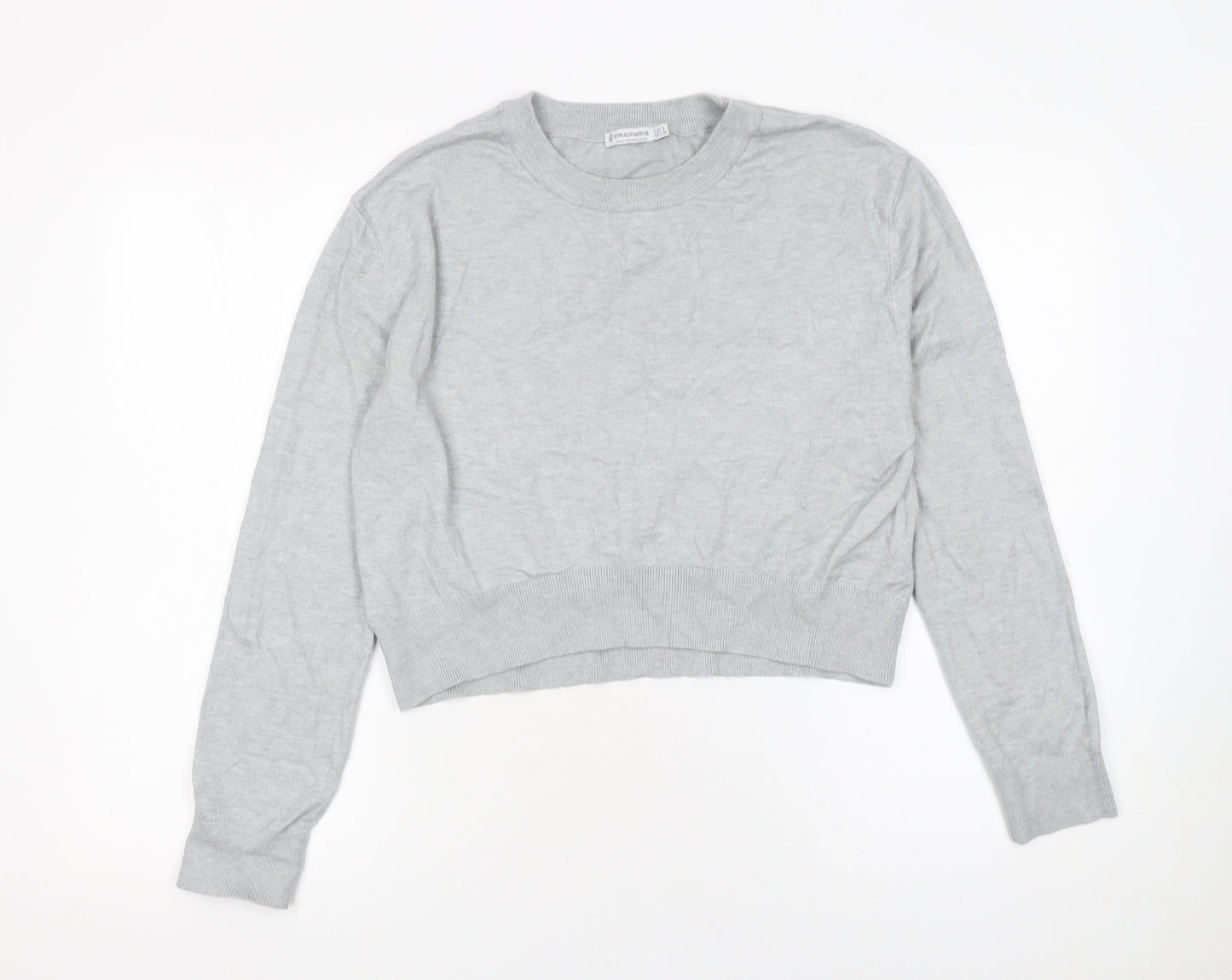 Womens UK Size 14 Stradivarius Grey Pullover Jumper