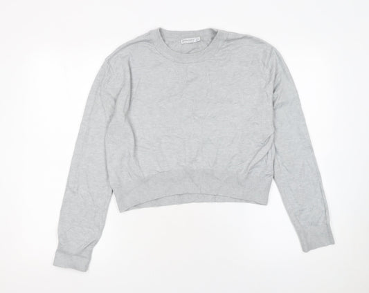 Womens UK Size 14 Stradivarius Grey Pullover Jumper