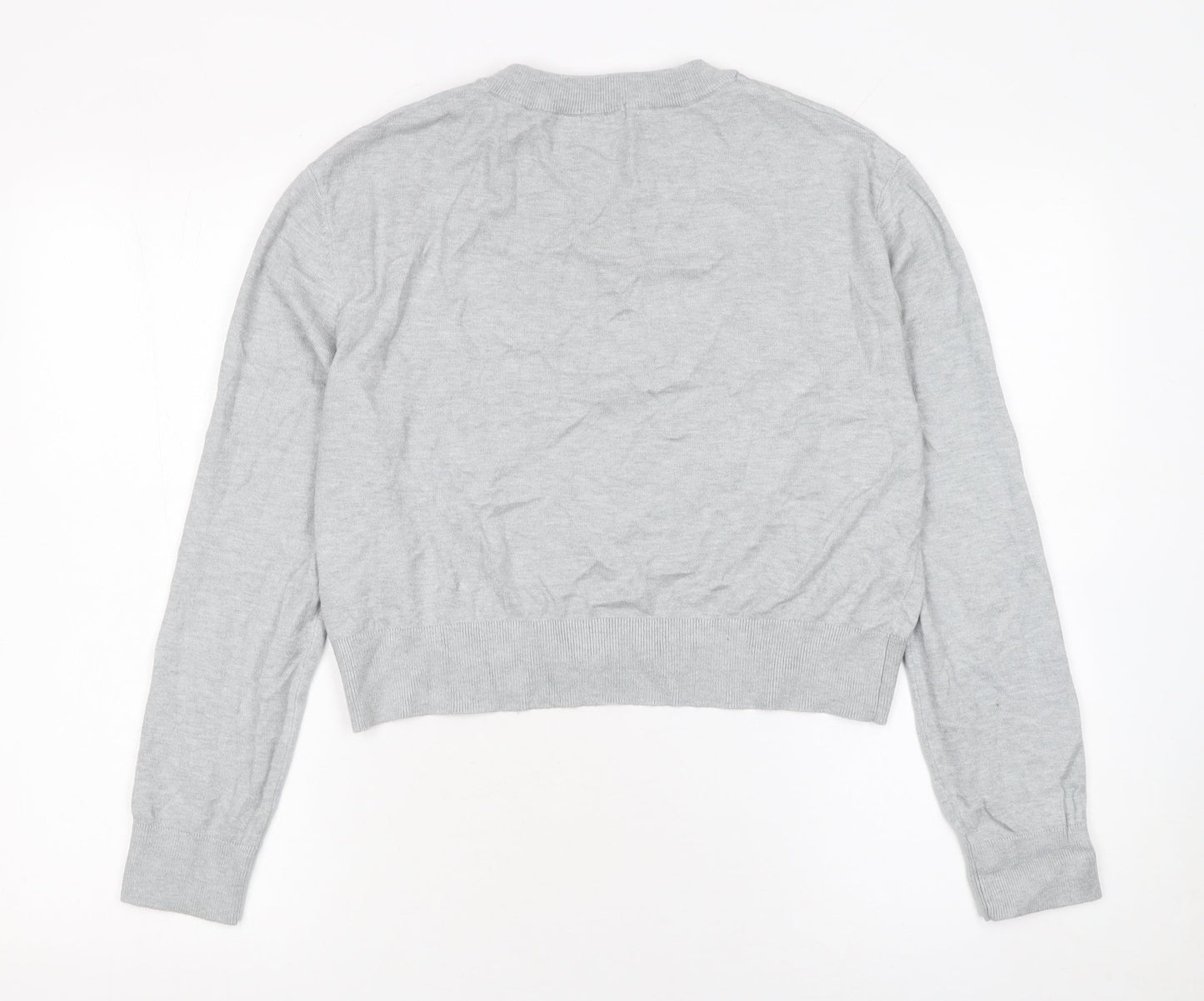 Womens UK Size 14 Stradivarius Grey Pullover Jumper