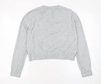 Womens UK Size 14 Stradivarius Grey Pullover Jumper