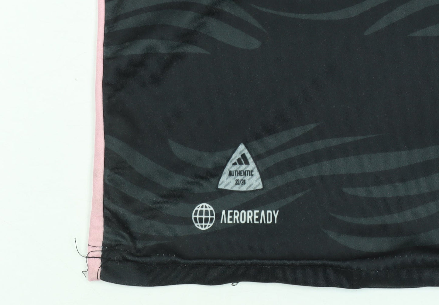Adidas Boys Black Inter Miami Messi 10 Football Jersey Slim Fit Shirt Size 152