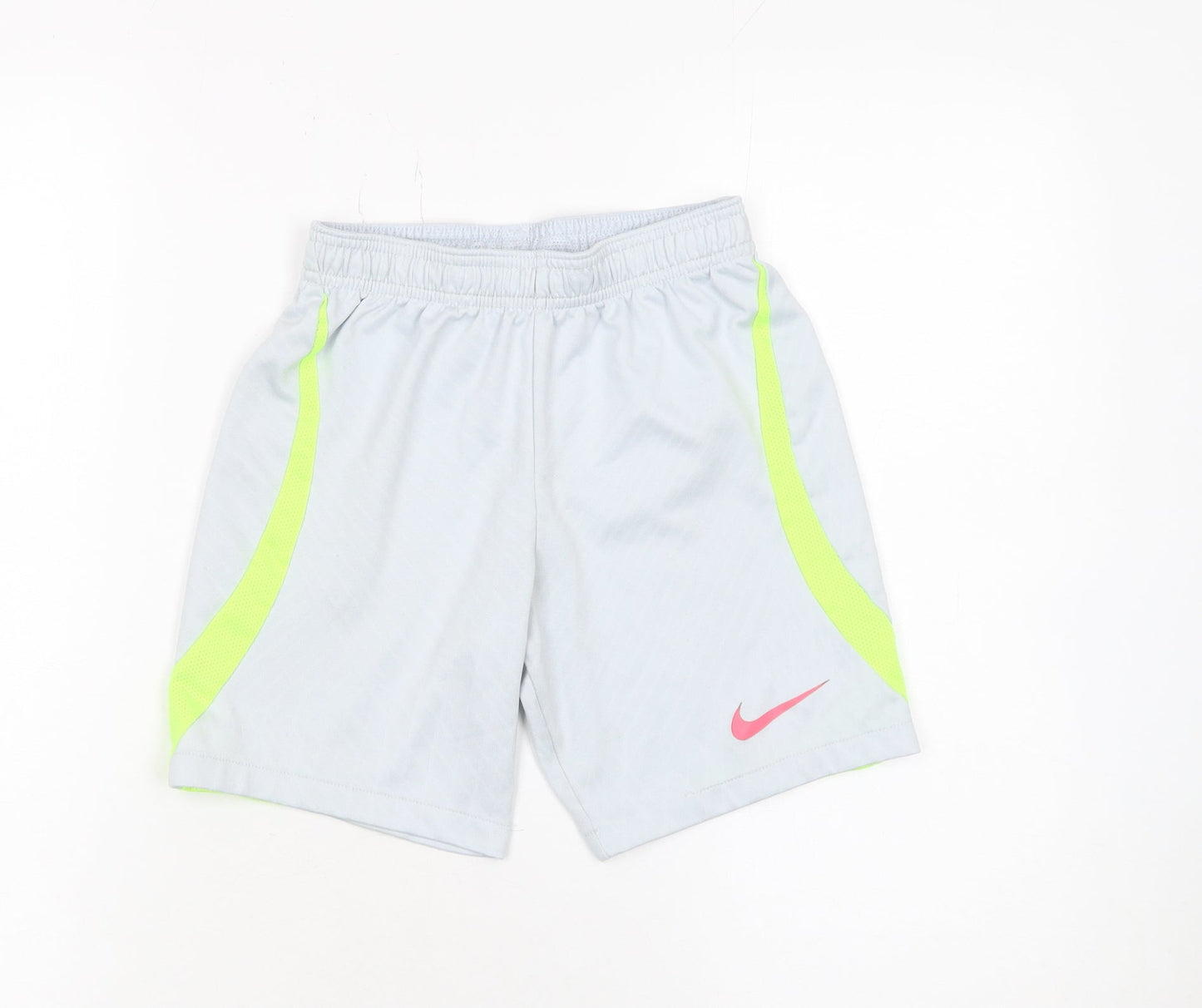 Nike Boys Grey Dri-Fit Athletic Shorts Size 9-10 Years Lightweight Sportswear
