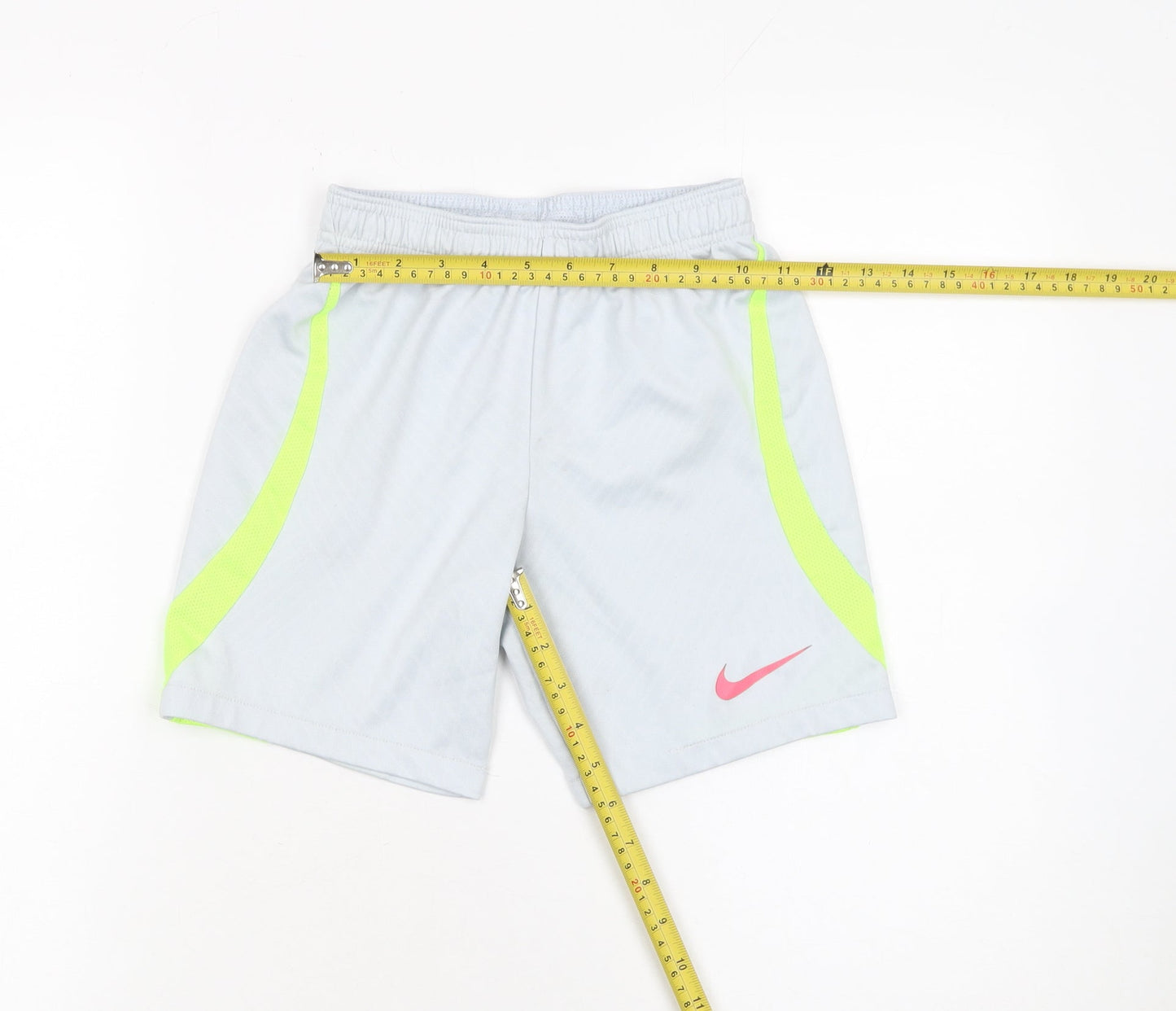Nike Boys Grey Dri-Fit Athletic Shorts Size 9-10 Years Lightweight Sportswear