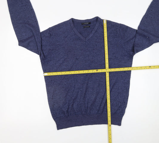 Mens UK Size L St. Bernard for Dunnes Stores Blue Pullover Jumper