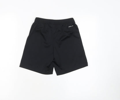 adidas Boys Black 9-10 Years Athletic Activewear Shorts