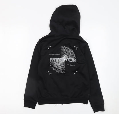 Boys UK Size 9-10 Years adidas Black Full Zip Hoodie