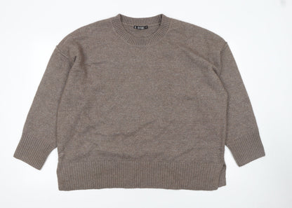 Womens UK Size L Dunnes Stores Brown Pullover Jumper