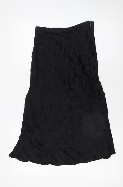 Womens UK Size XS Zara A-Line Satin Skirt