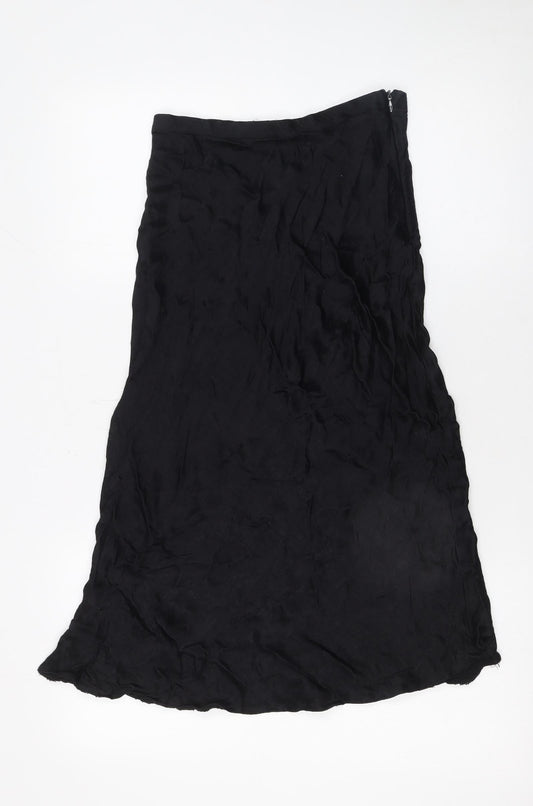 Womens UK Size XS Zara A-Line Satin Skirt