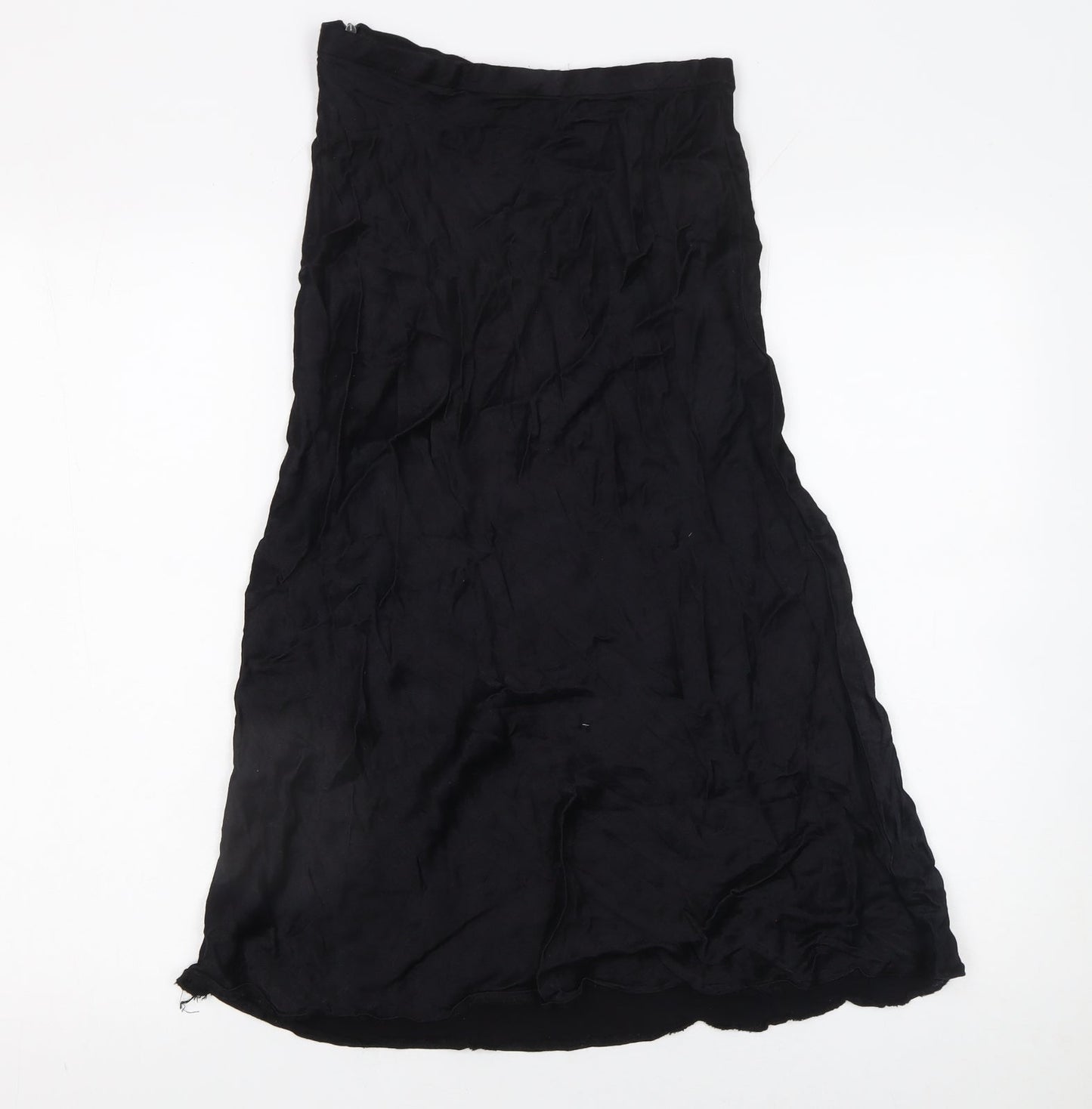 Womens UK Size XS Zara A-Line Satin Skirt