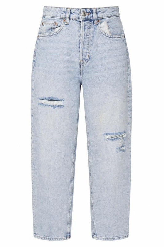 Womens UK Size 8 H&M Regular Fit Mom Blue Jeans