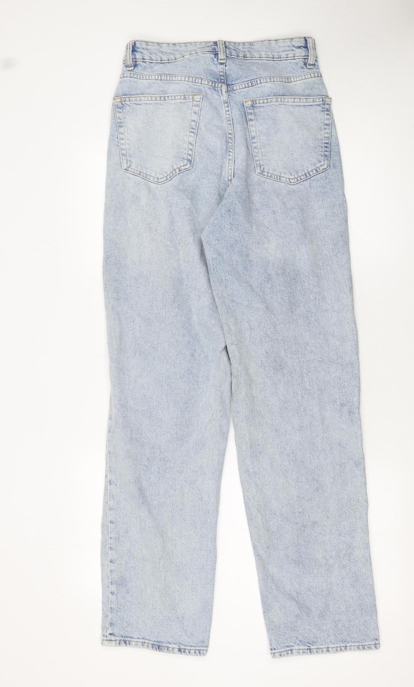 Womens UK Size 8 H&M Regular Fit Mom Blue Jeans