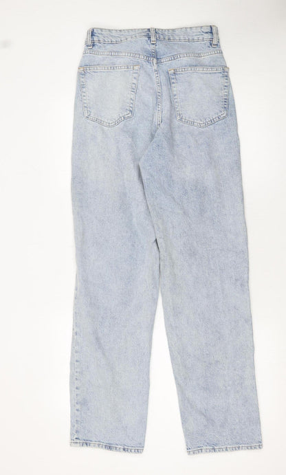 Womens UK Size 8 H&M Regular Fit Mom Blue Jeans