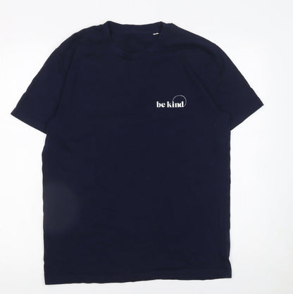 Womens UK Size M Stanley/Stella Blue Basic T-Shirt