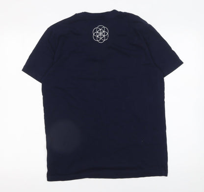Womens UK Size M Stanley/Stella Blue Basic T-Shirt