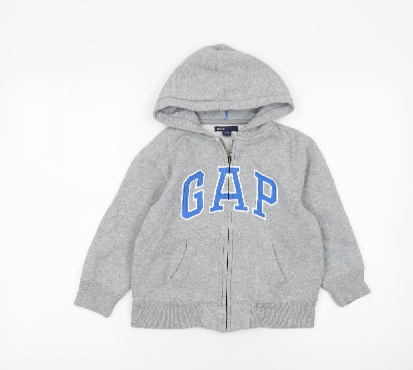Boys UK Size 4-5 Years Gap Grey Full Zip Hoodie