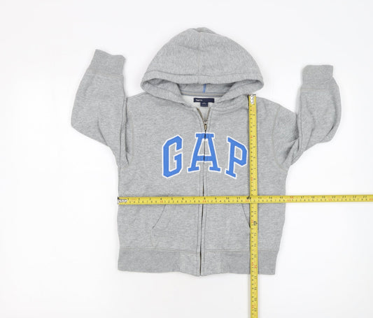 Boys UK Size 4-5 Years Gap Grey Full Zip Hoodie