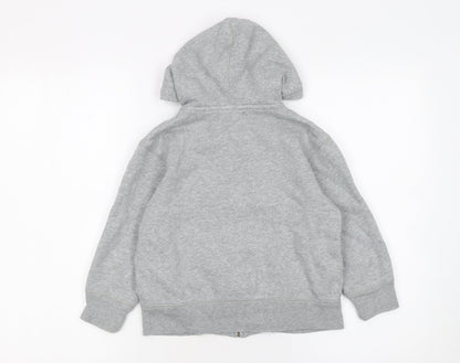 Boys UK Size 4-5 Years Gap Grey Full Zip Hoodie