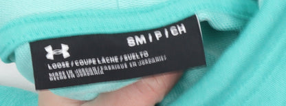 Womens UK Size S Under armour Blue Pullover Hoodie