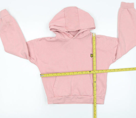 Girls UK Size 10-11 Years Lyle & Scott Pink Pullover Hoodie