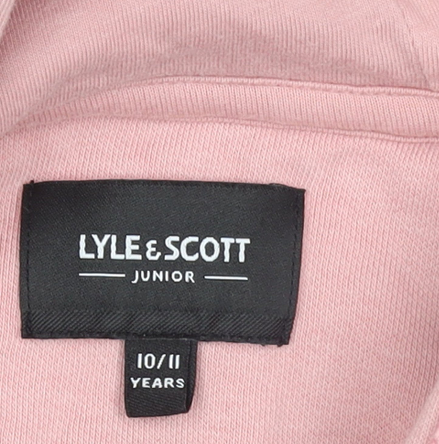 Girls UK Size 10-11 Years Lyle & Scott Pink Pullover Hoodie