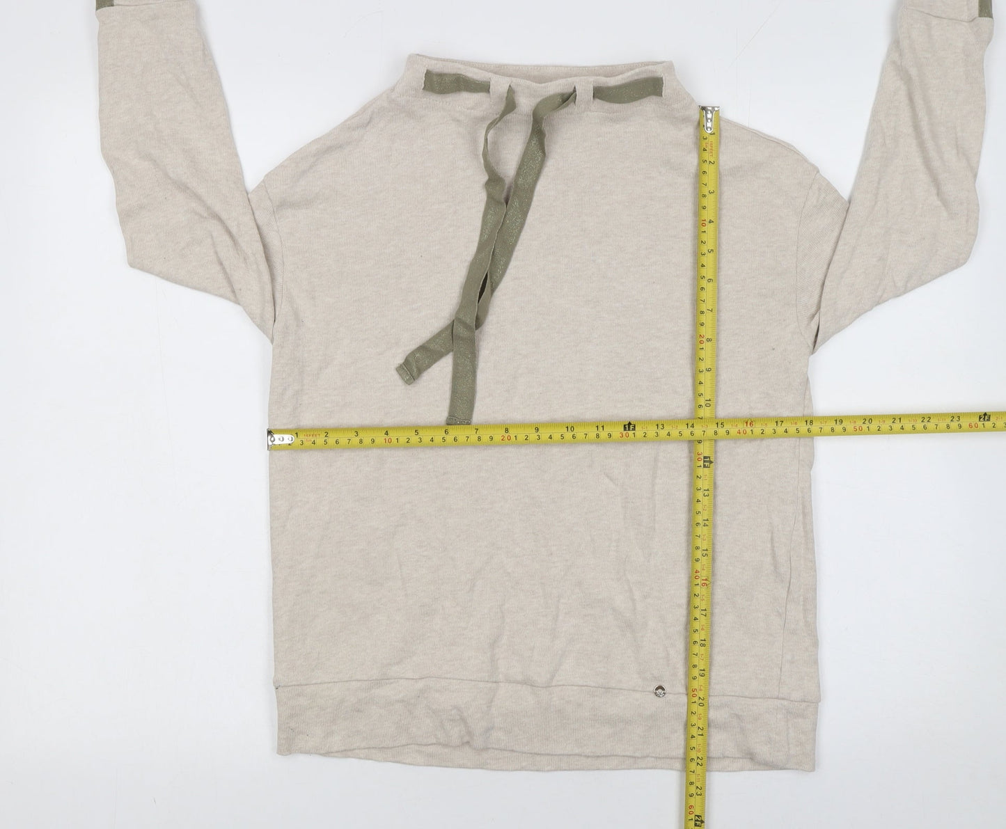 Womens UK Size 12 Féria Beige Pullover Jumper