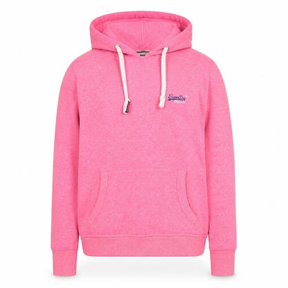 Womens UK Size L Superdry Pink Pullover Hoodie