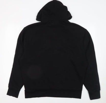 Womens UK Size 10 COLLUSION Black Pullover Hoodie