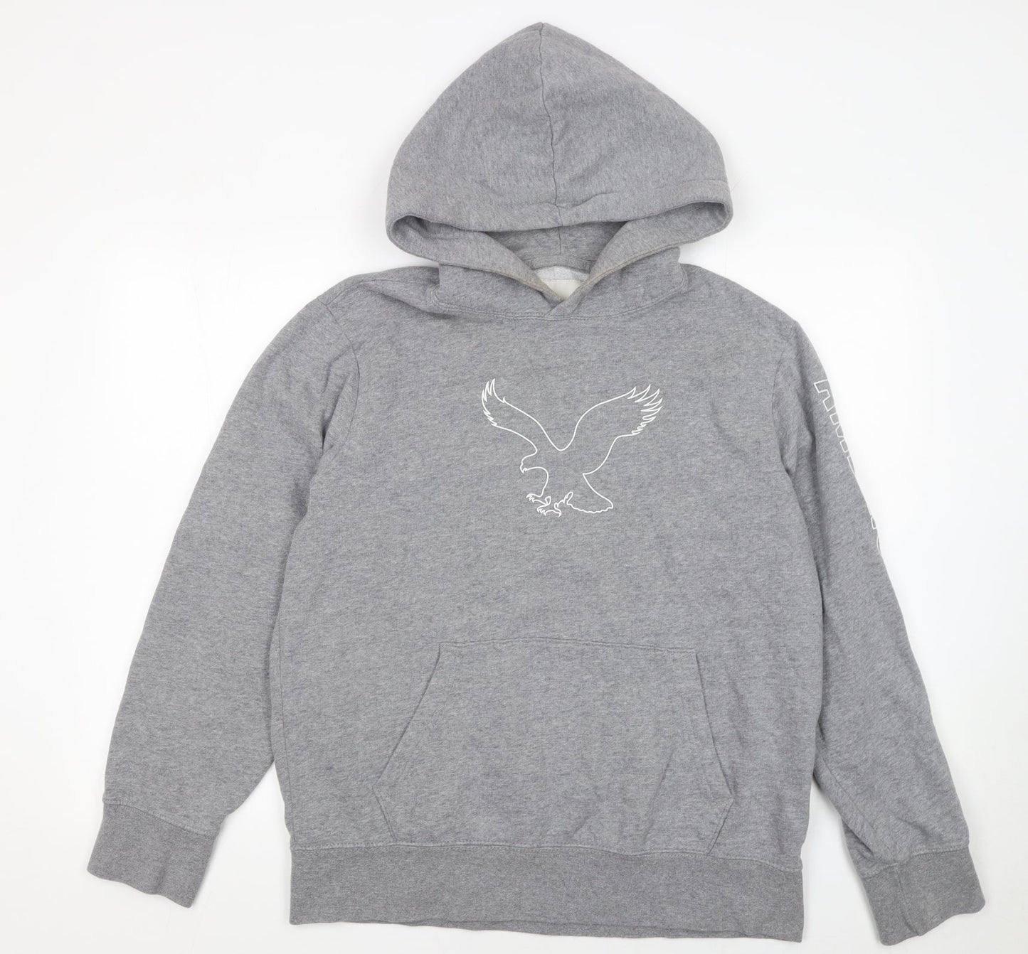 Mens UK Size M American Eagle Outfitters Grey Pullover Hoodie