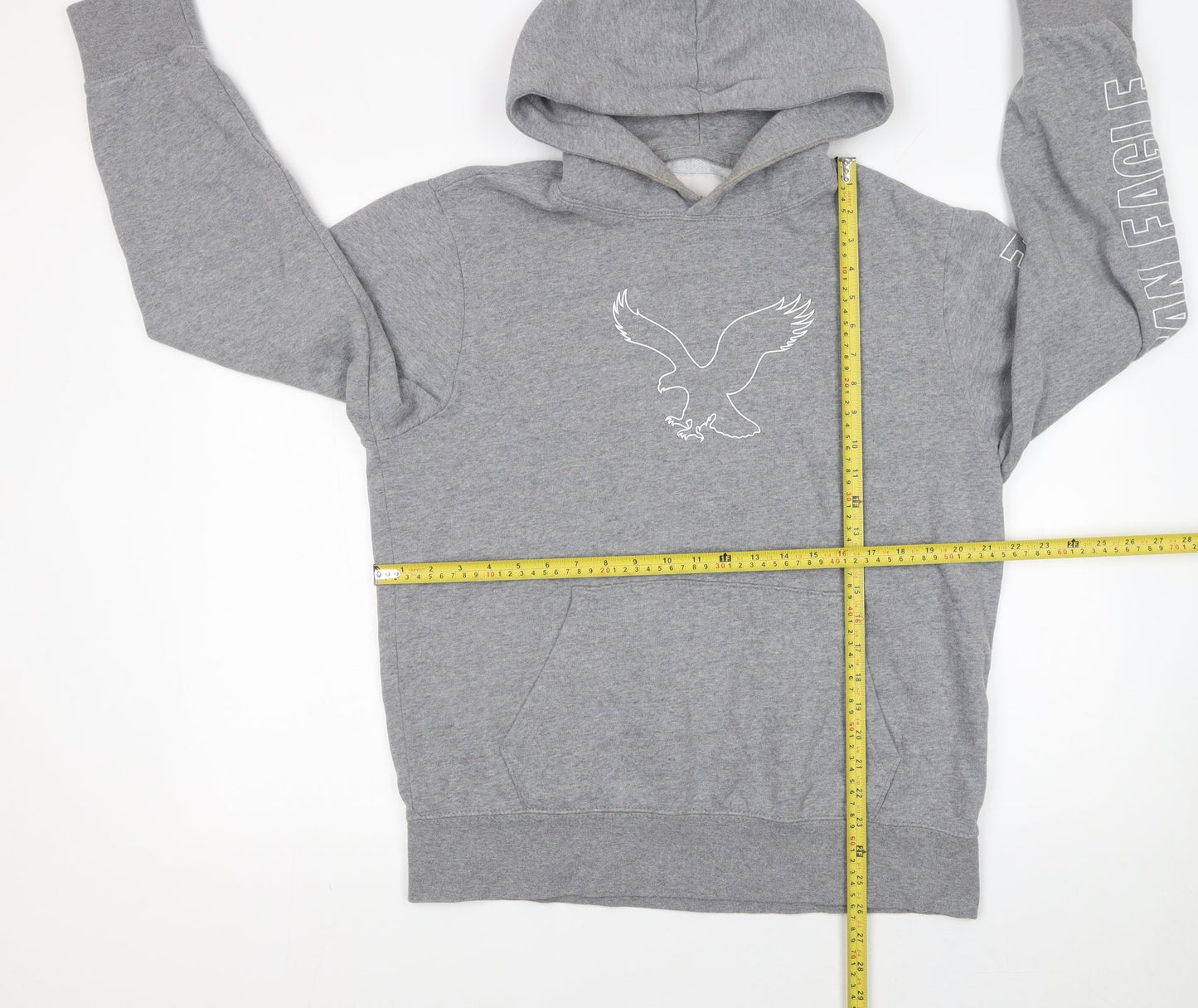 Mens UK Size M American Eagle Outfitters Grey Pullover Hoodie