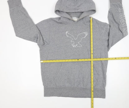 Mens UK Size M American Eagle Outfitters Grey Pullover Hoodie