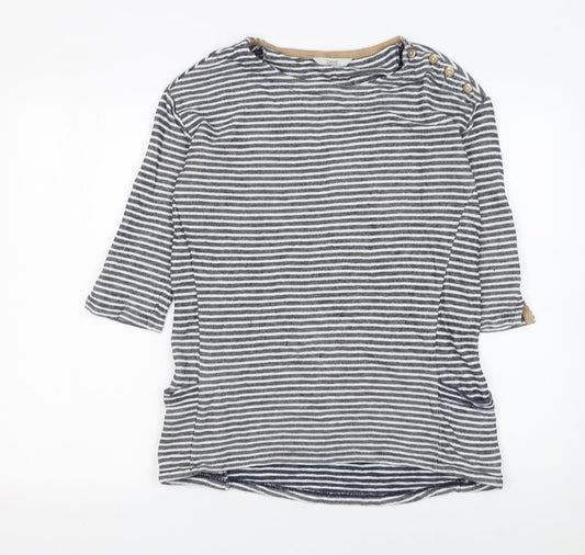 Womens UK Size 8 NEXT Blue Basic T-Shirt