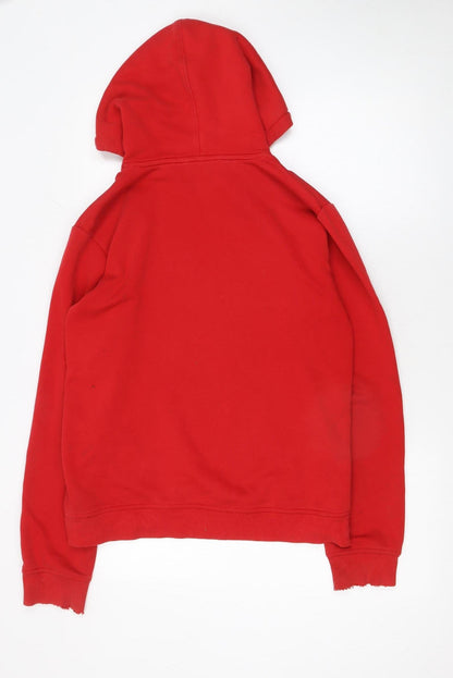 Mens UK Size S adidas Red Pullover Hoodie