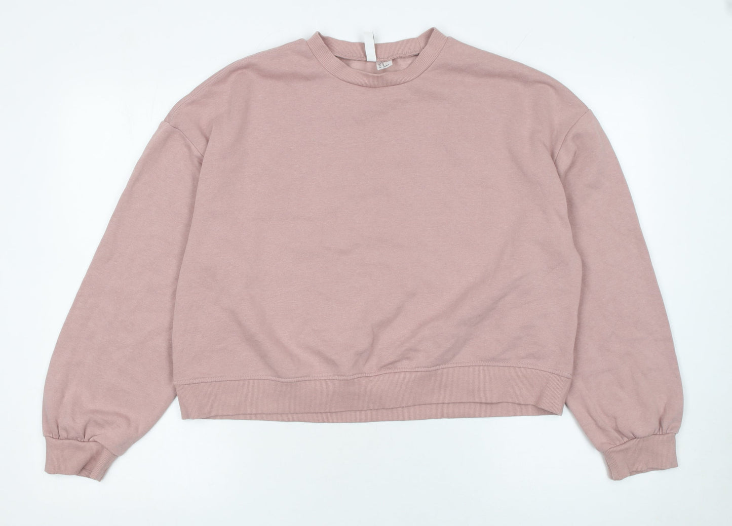 Womens UK Size 12 H&M Pink Pullover Sweatshirt