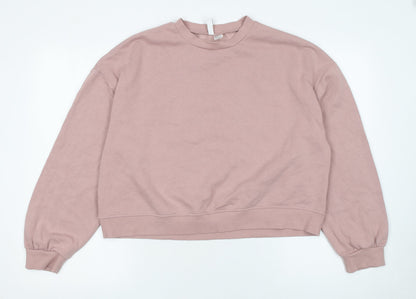 Womens UK Size 12 H&M Pink Pullover Sweatshirt