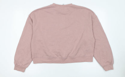 Womens UK Size 12 H&M Pink Pullover Sweatshirt