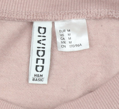 Womens UK Size 12 H&M Pink Pullover Sweatshirt