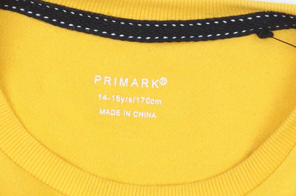 Primark Boys Yellow NYC Sports Pullover Sweatshirt 14-15 Years