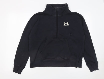 Womens UK Size M Under armour Black Pullover Sweatshirt