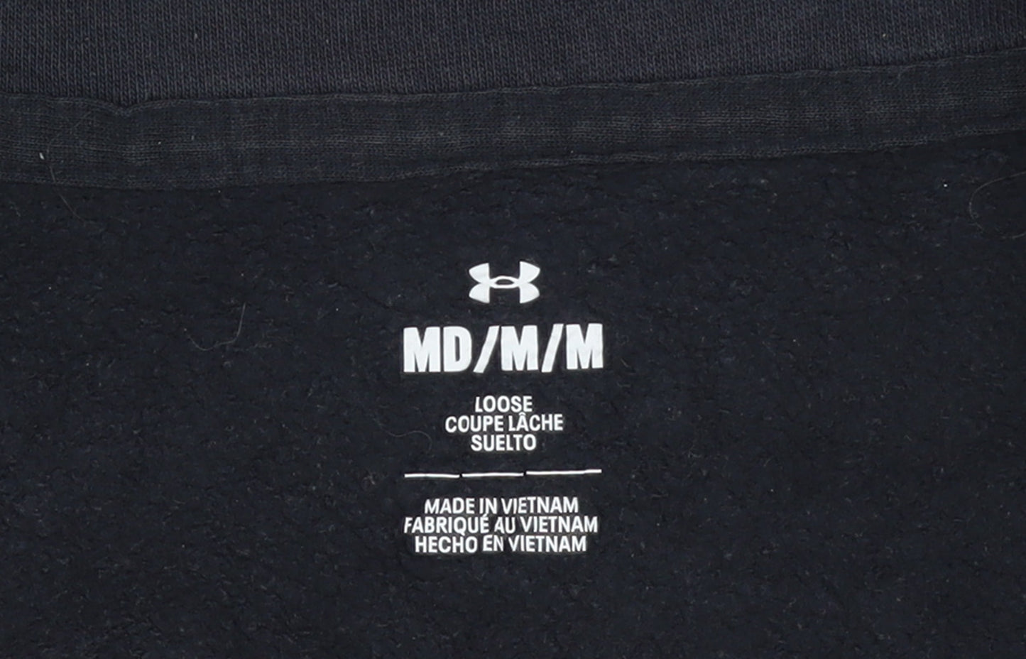 Womens UK Size M Under armour Black Pullover Sweatshirt