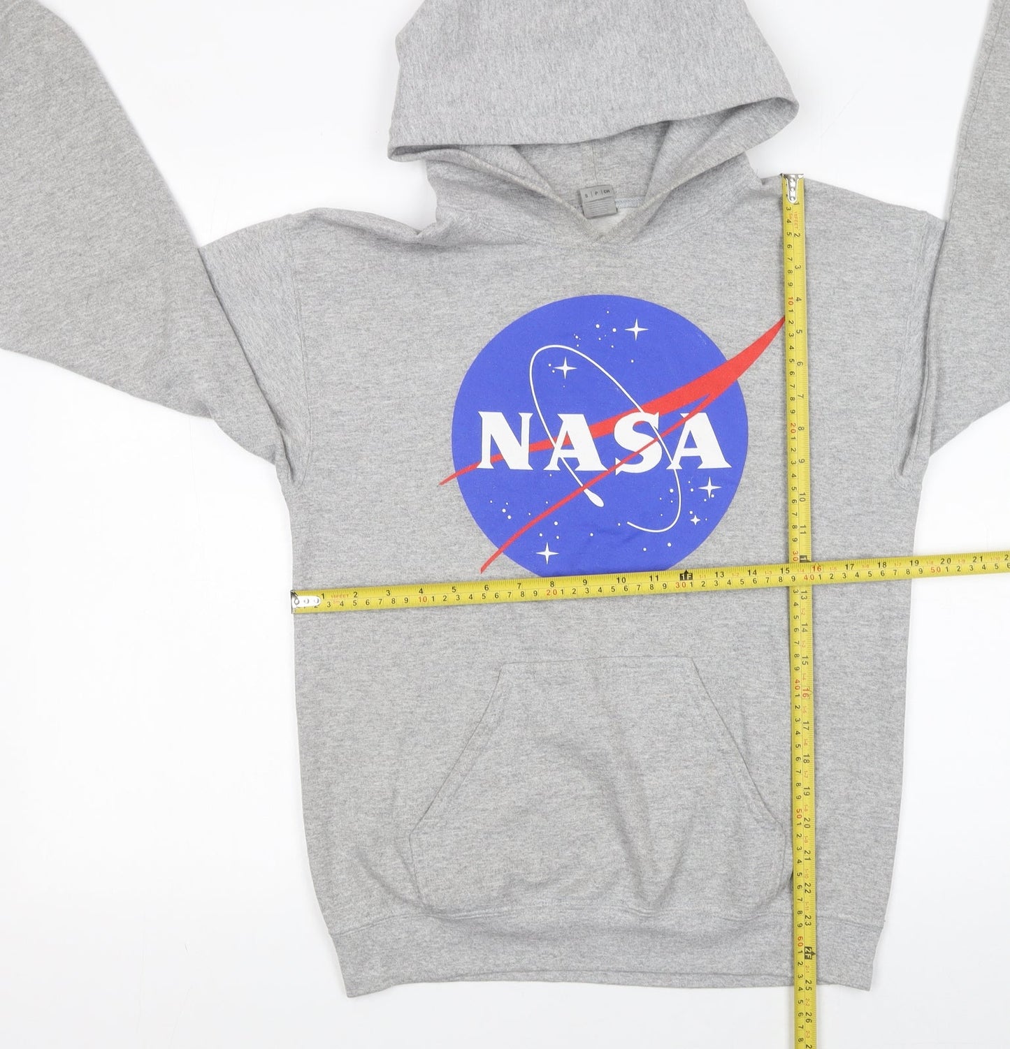 Mens UK Size S Gildan Grey Pullover Hoodie