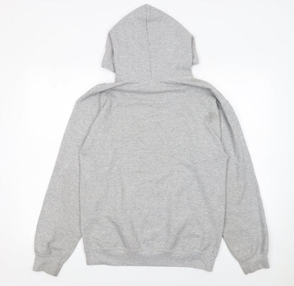 Mens UK Size S Gildan Grey Pullover Hoodie