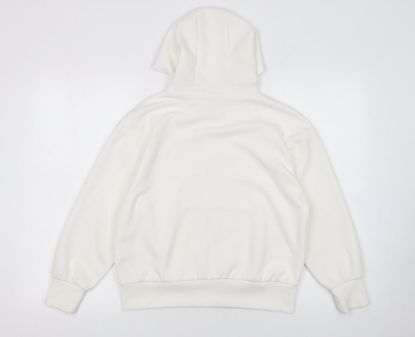 Girls UK Size 8 Years Primark White Full Zip Hoodie