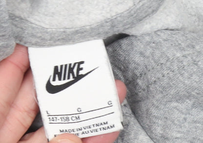 Boys UK Size 13-14 Years Nike Grey Pullover Hoodie