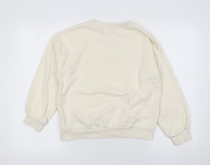 Marks and Spencer Girls Beige Gryffindor Pullover Sweatshirt 10-11 Years