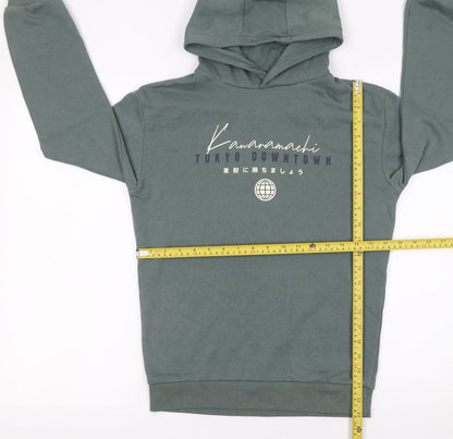 Boys UK Size 12-13 Years Primark Green Pullover Hoodie