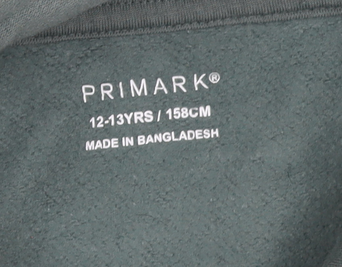 Boys UK Size 12-13 Years Primark Green Pullover Hoodie